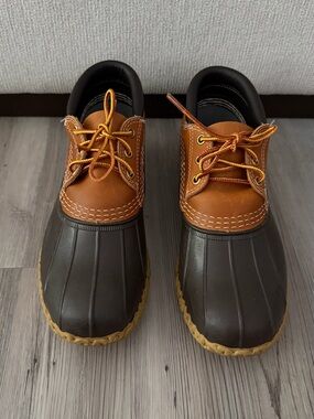 Women’s L.L. Bean Duck Boots Rubber Leather Gumshoes 8